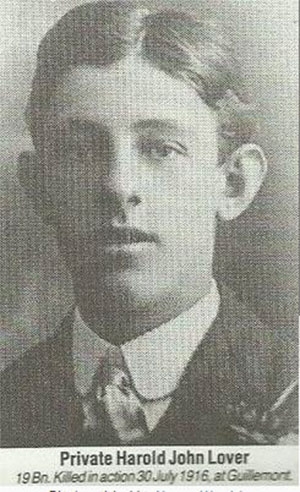 HAROLD JOHN LOVER